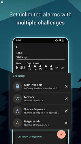 Challenges Alarm Clock Скриншот 2