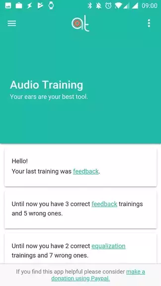 Audio Training EQ and Feedback Schermafbeelding 1