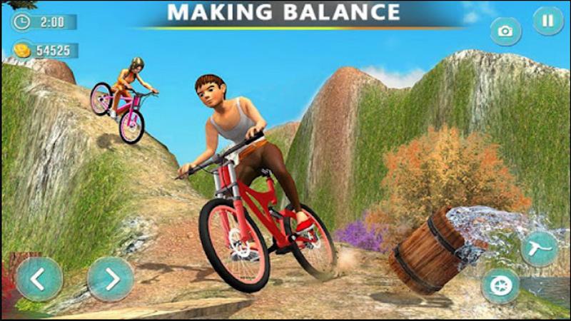 Offroad Bicycle Bmx Stunt Game Tangkapan skrin 3