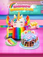 Rainbow Unicorn Cake Captura de tela 4