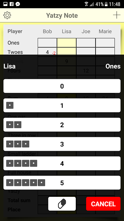 Yatzy Note ဖန်သားပြင်ဓာတ်ပုံ 3