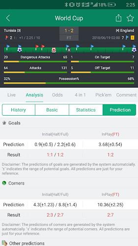 Soccer Predictions, Betting Tips and Live Scores Captura de pantalla 2