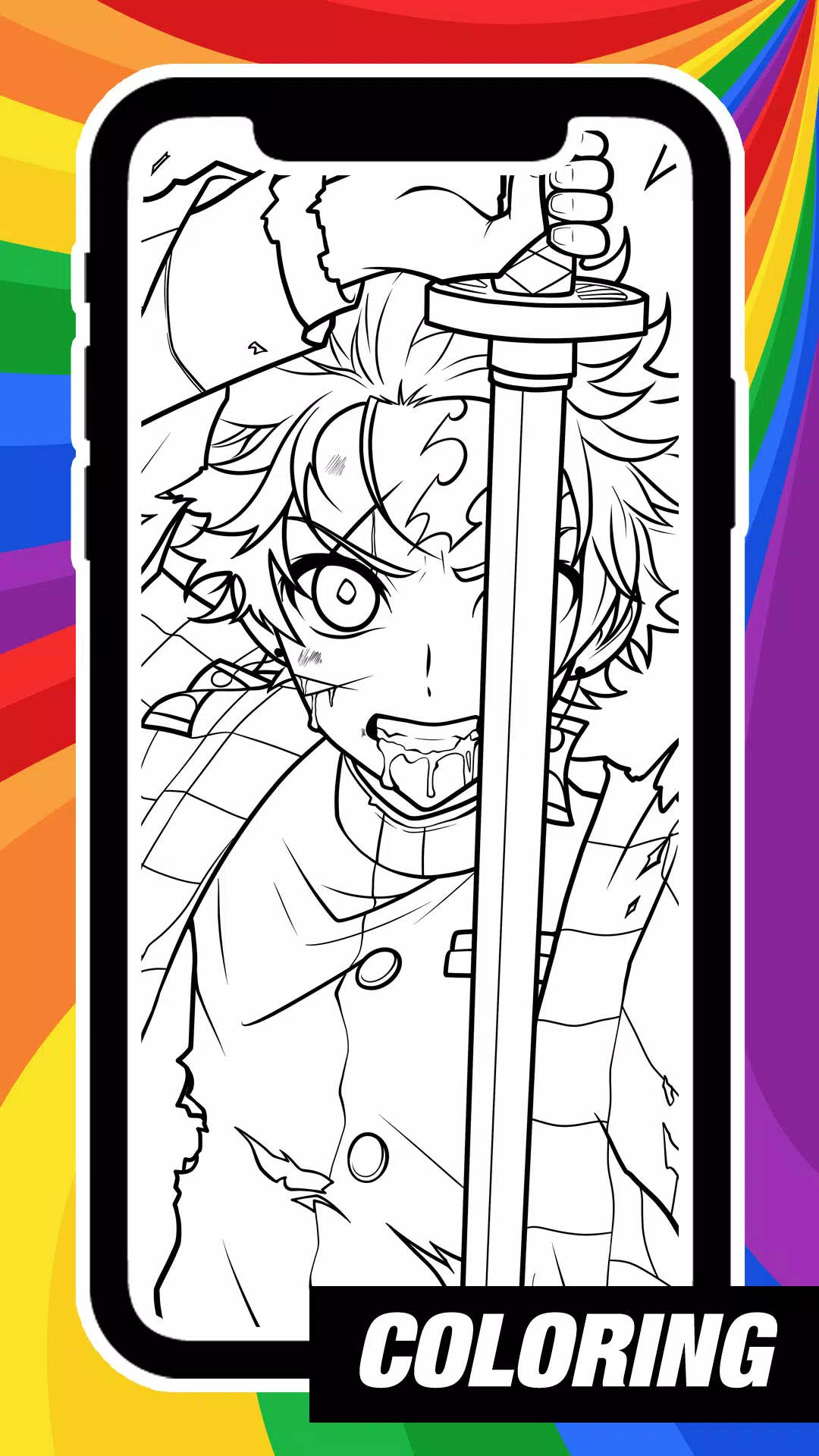 AR Draw Coloring Demon Slayer Скриншот 2