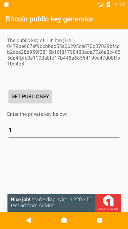 Bitcoin Public Key Generator Mod स्क्रीनशॉट 2