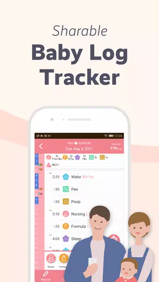 PiyoLog: Newborn Baby Tracker Schermafbeelding 1