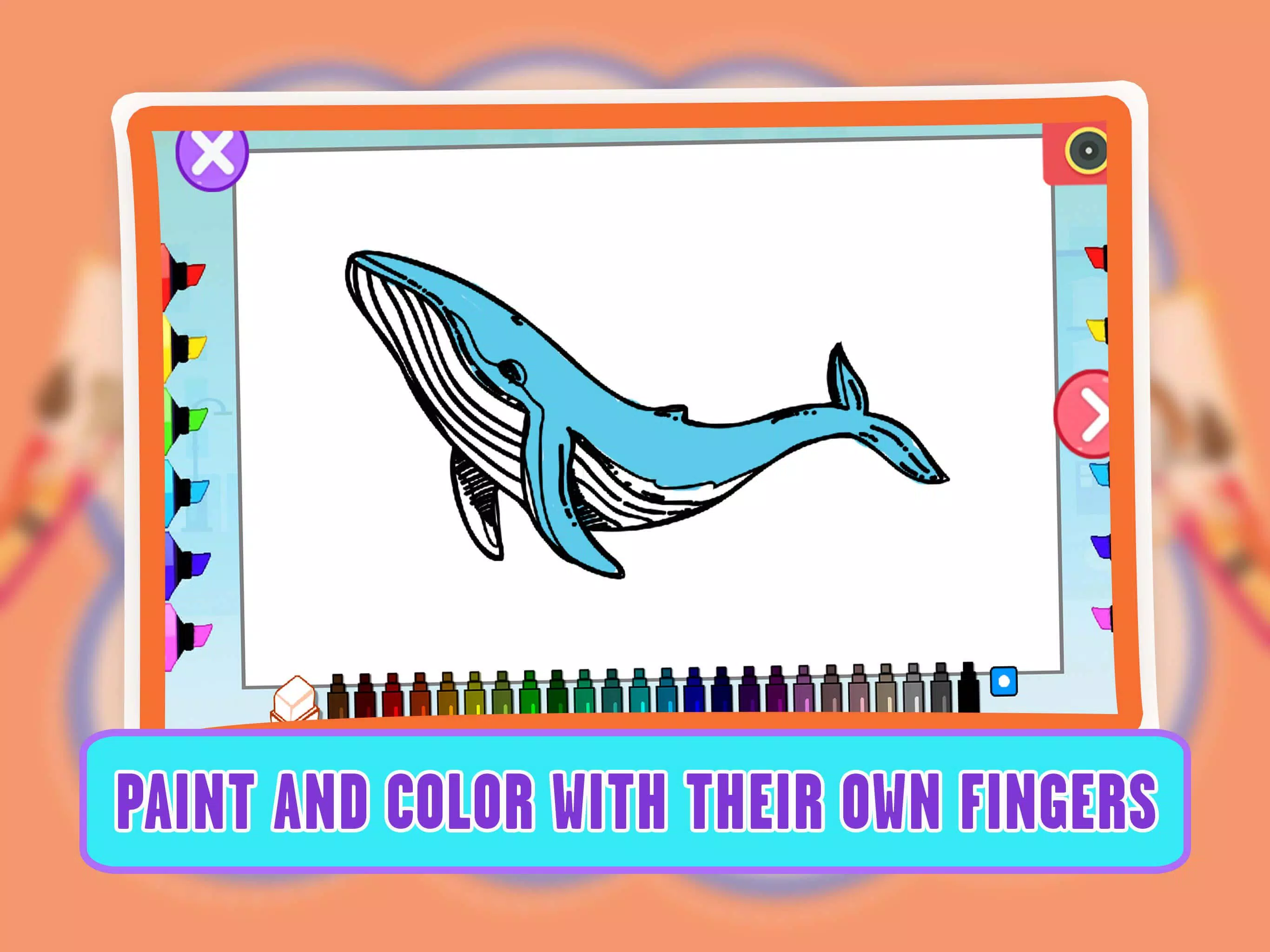 Learning Animal Coloring Games Schermafbeelding 3