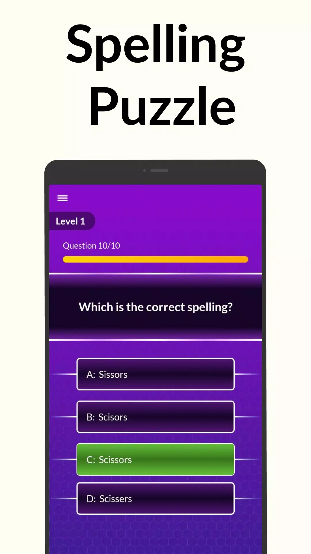 Spelling Bee: Spelling Quiz应用截图第3张