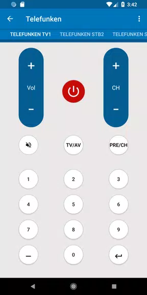 Schermata Telefunken TV Remote 4