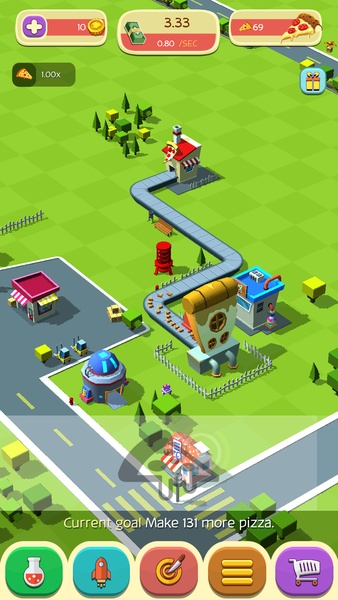 Pizza Factory Tycoon - Idle Clicker Game Captura de pantalla 1