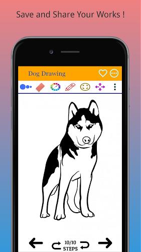 How to Draw Dog Step by Step स्क्रीनशॉट 3