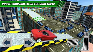 Roof Jumping Car Parking Games Schermafbeelding 3