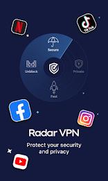 Radar VPN - Fast VPN Proxy Pro スクリーンショット 1