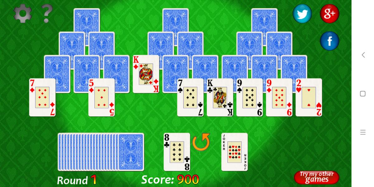 Vegas Solitaire TriPeaks Schermafbeelding 3