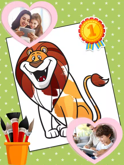 Coloring Games: Color Animals Captura de tela 3