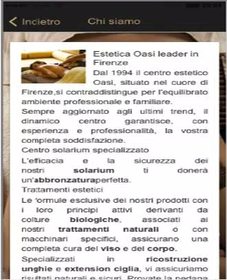 Oasi Estetica Firenze Capture d'écran 4