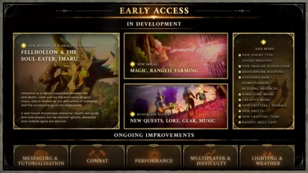 Runescape: ड्रैगनविल्ड्स रोडमैप ने सरप्राइज़ अर्ली एक्सेस लॉन्च के बाद पोस्ट किया