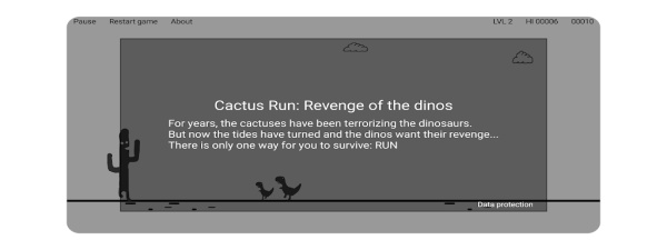 Cactus Run Classic - Dino jump Ảnh chụp màn hình 1