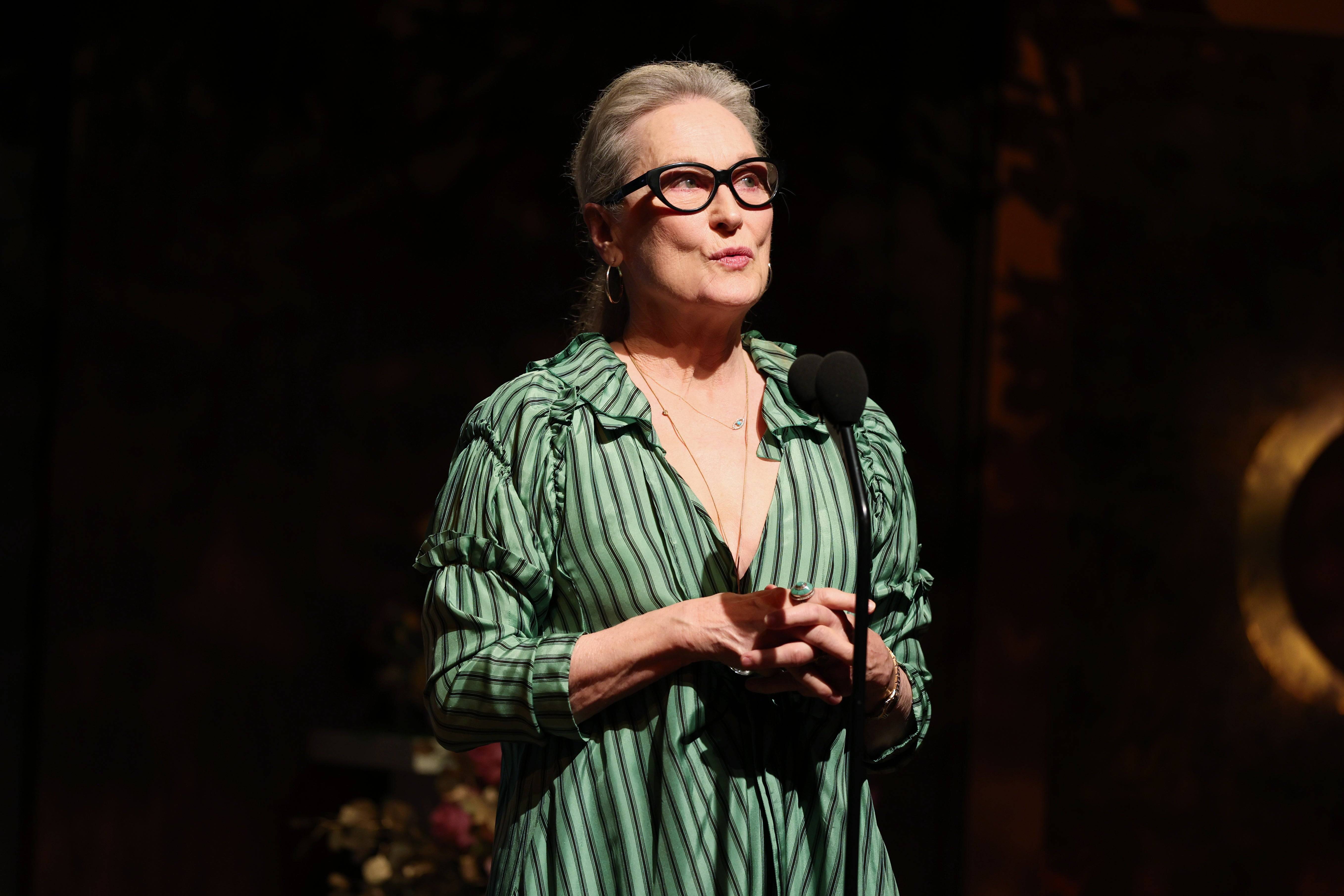 Meryl Streep. Foto de Christopher Polk/GG2025/Penske Media a través de Getty Images.