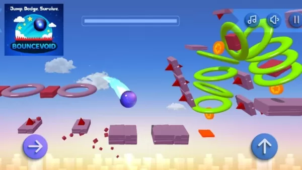 Новая мобильная платформерная игра BounceVoid бросает вызов игрокам ритмом и точностью