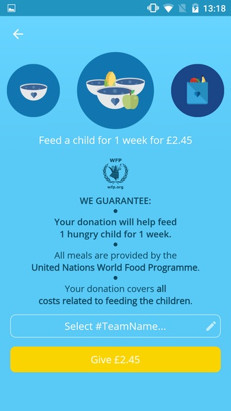 ShareTheMeal Zrzut ekranu 1