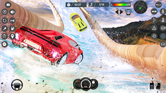 Water Slide Car Race games Скриншот 3