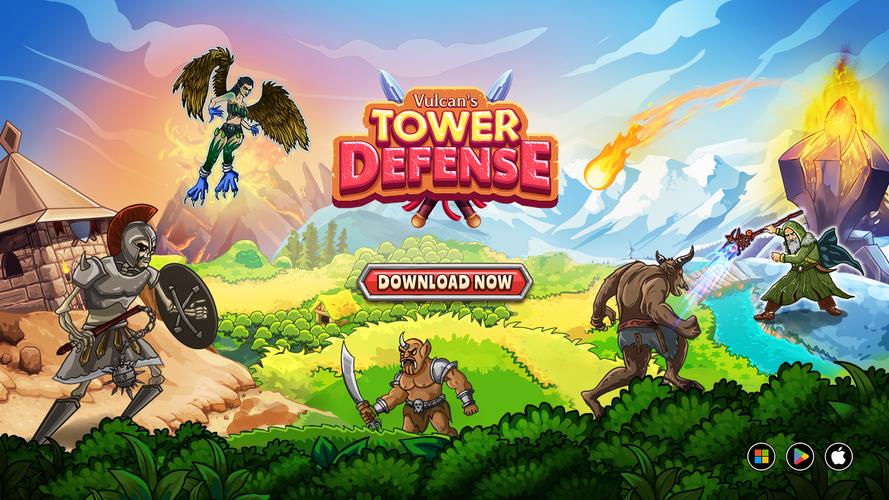 Vulcan's Tower Defense Tangkapan skrin 1