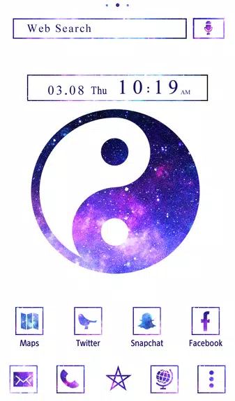 Galaxy Yin-yang Theme Скриншот 1