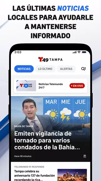 Telemundo 49: Tampa Noticias Captura de tela 1