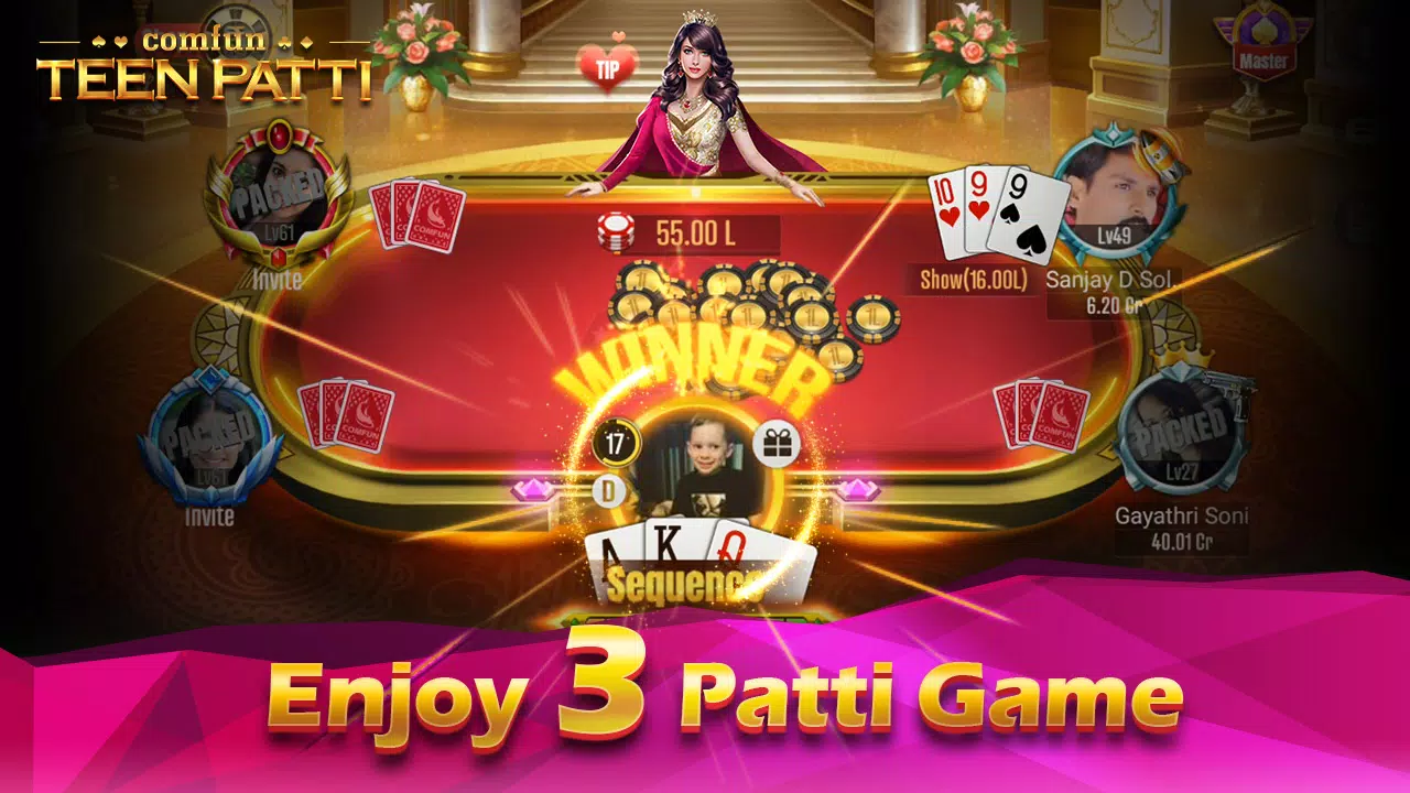 Schermata Teen Patti Comfun Card Online 4