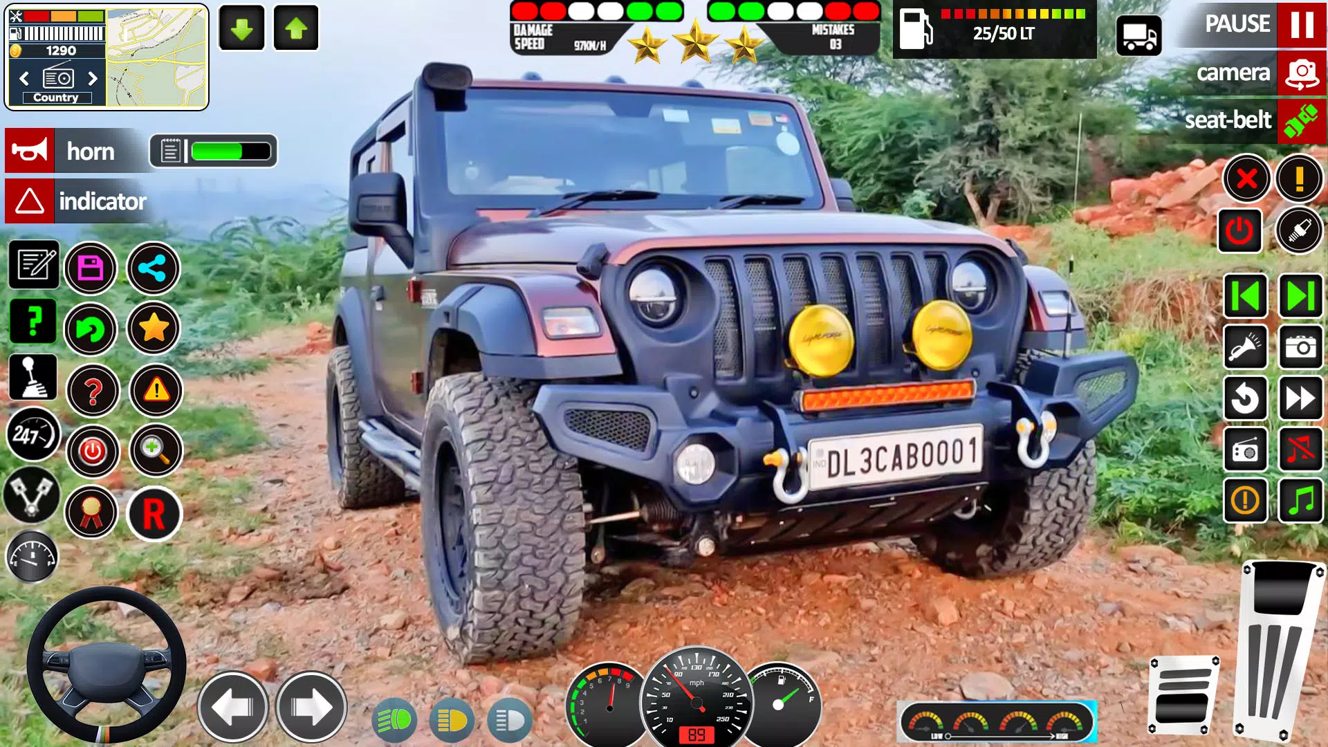 Offroad Jeep Game Simulator 3d Ekran Görüntüsü 2