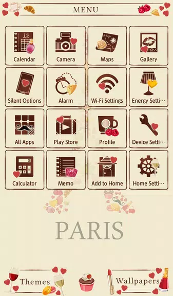 Sweet Paris Theme スクリーンショット 2