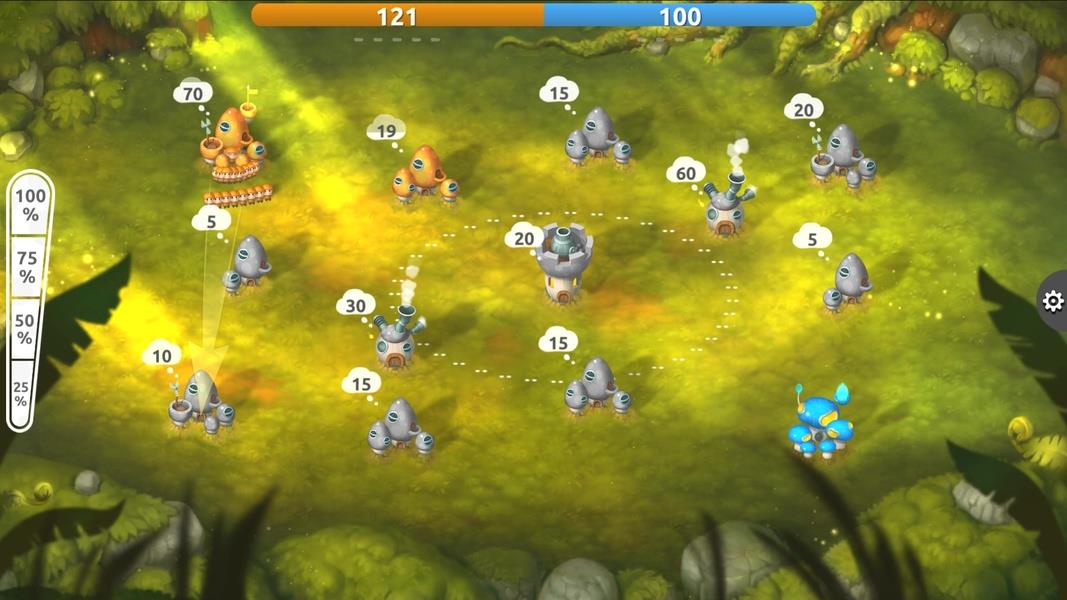 Mushroom Wars 2: RTS Strategy ဖန်သားပြင်ဓာတ်ပုံ 1