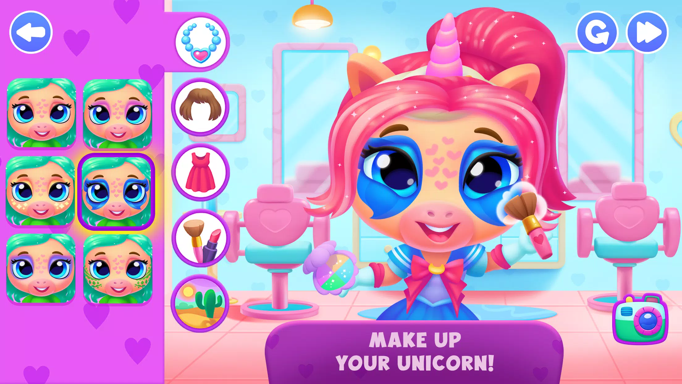 Unicorn Dress up games kids ภาพหน้าจอ 4