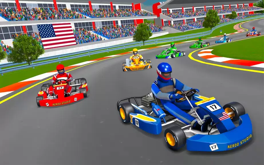 Go Kart Racing Games 3D Stunt Schermafbeelding 3