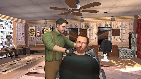 Barber Shop-Hair Cutting Game Tangkapan skrin 1