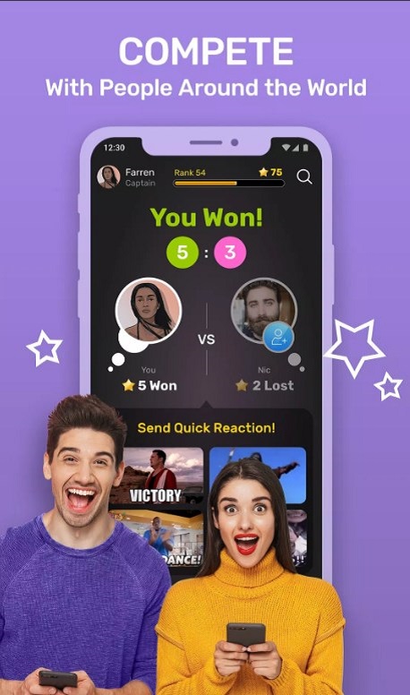 TRIVIA GO! Live 1v1 Quiz Game Screenshot 2