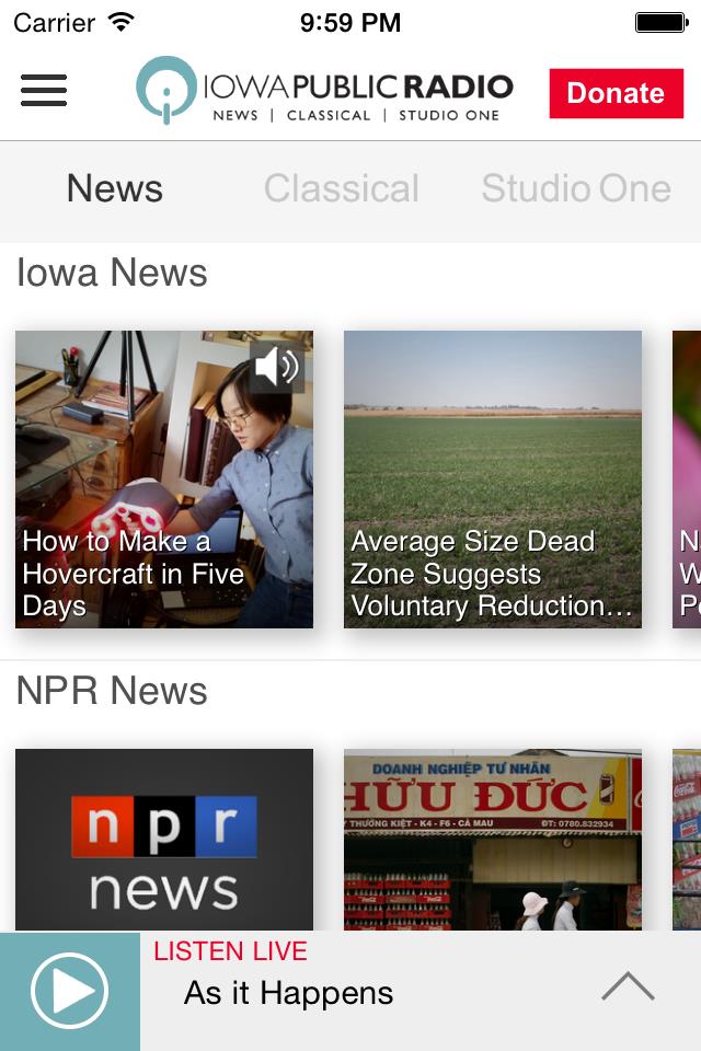 Iowa Public Radio App Скриншот 2