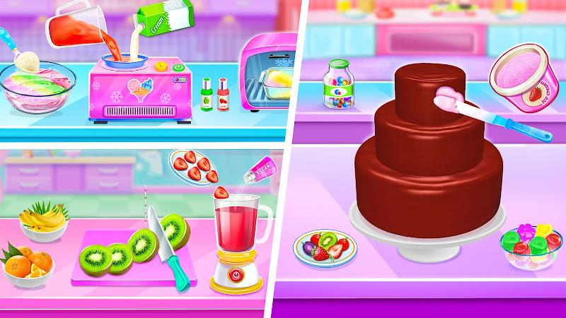 Ice cream Cake Maker Cake Game Zrzut ekranu 3