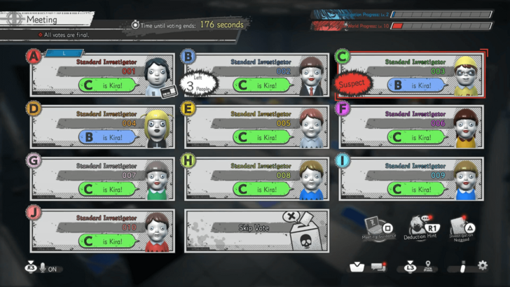 데스노트: 킬러 위딘 게임플레이 단계