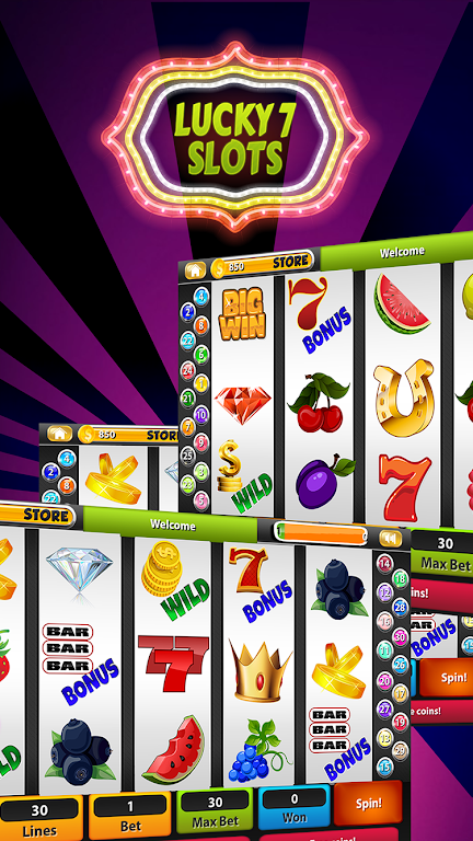 Lucky 7’s Slot Machines Скриншот 3