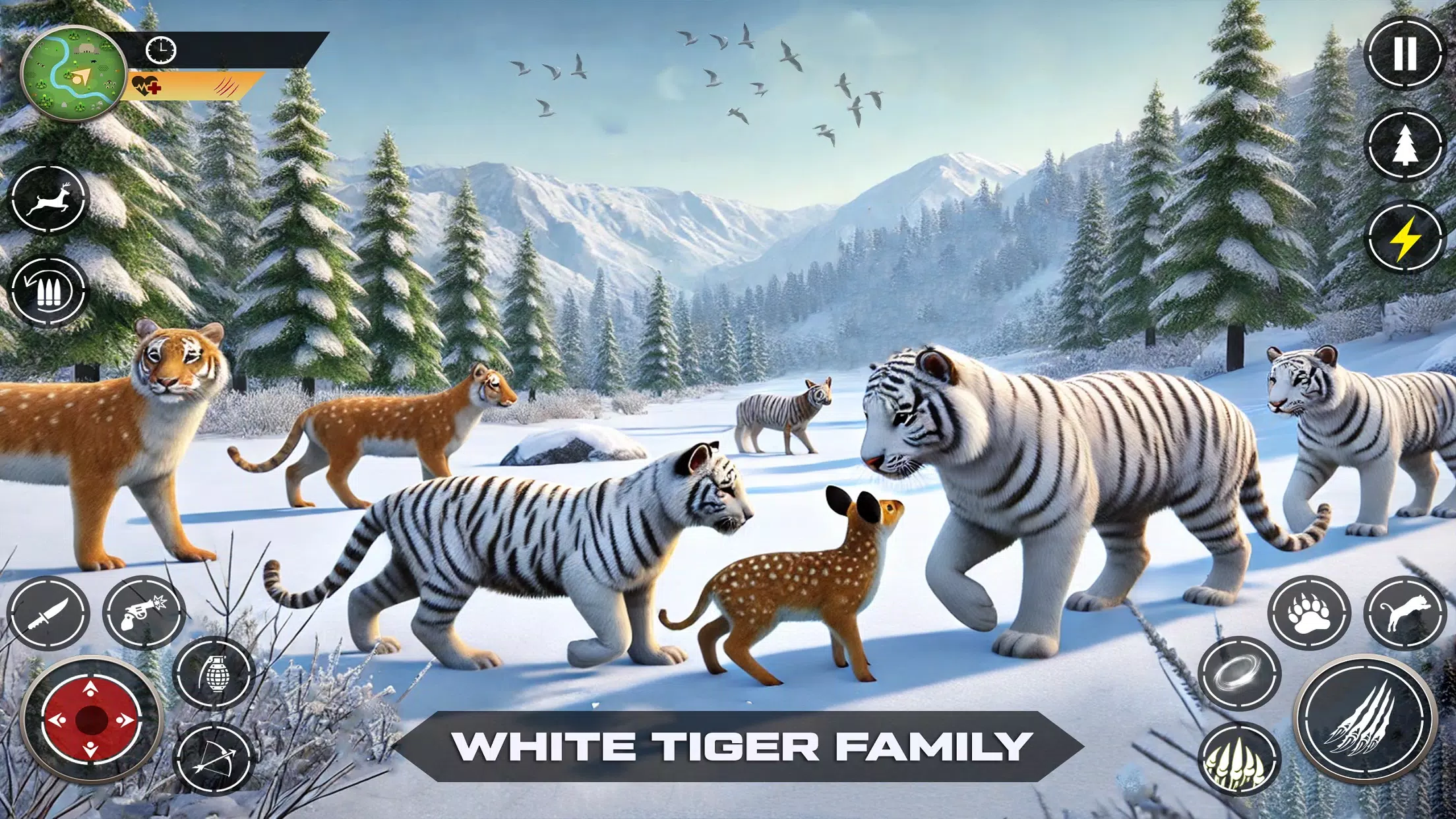 Snow Tiger Family Simulator 3D スクリーンショット 4