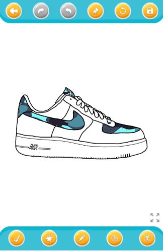 coloring sneakers Schermafbeelding 4