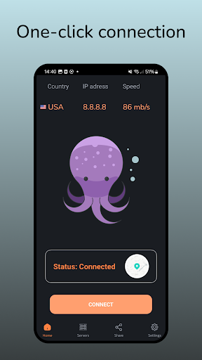 Octopus VPN & Proxy स्क्रीनशॉट 1