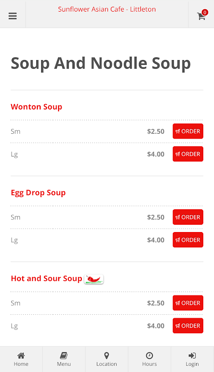 Sunflower Asian Cafe Littleton स्क्रीनशॉट 3