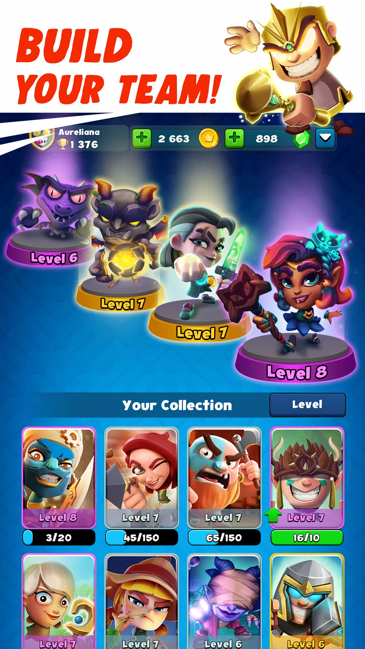 Smashing Four: PvP Hero bump Capture d'écran 3