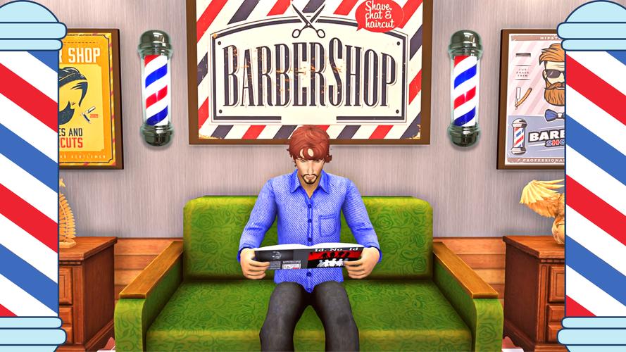 Real Barber Haircutting Shop Schermafbeelding 1