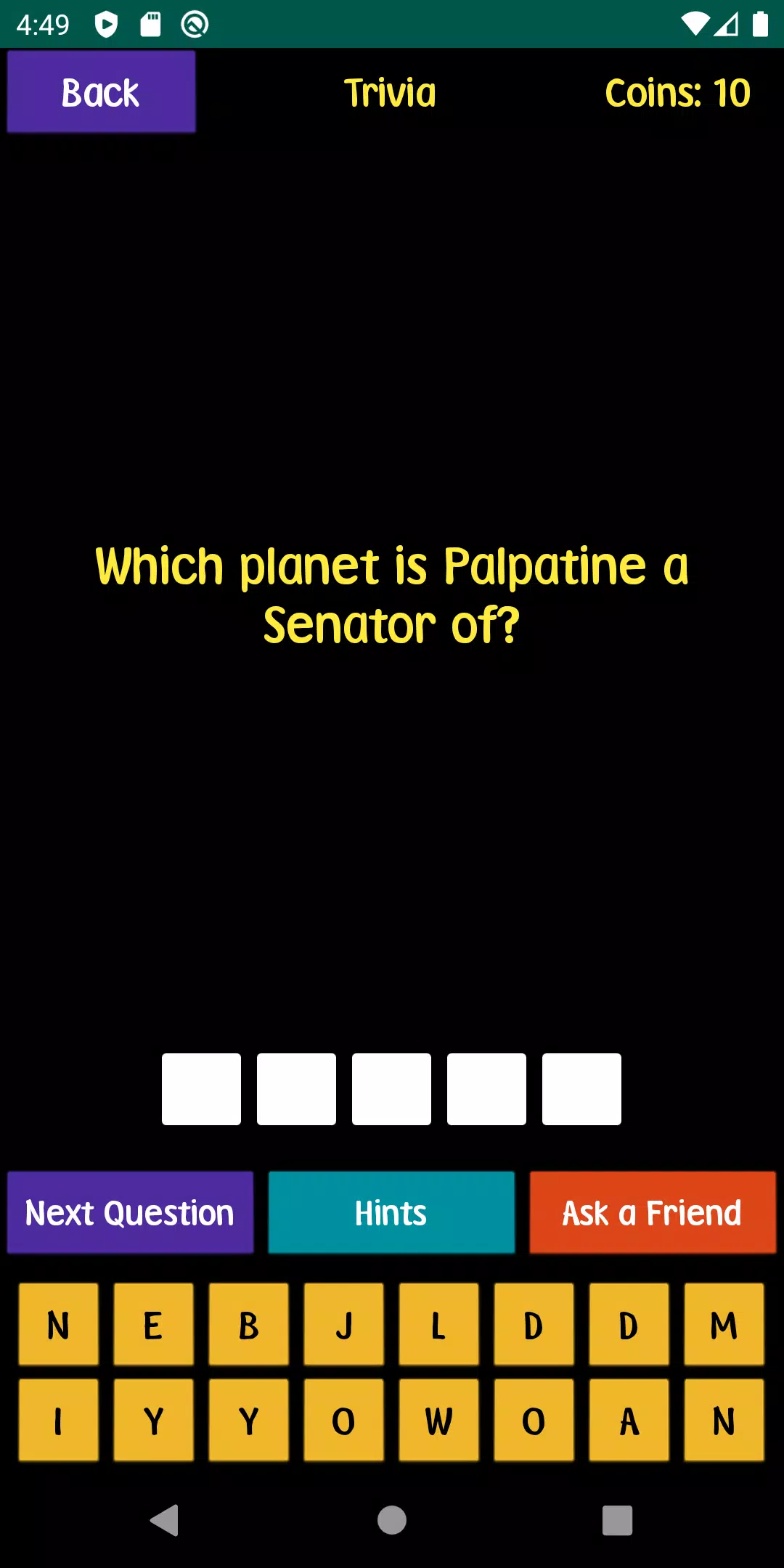 Quiz For SW Fans Capture d'écran 1