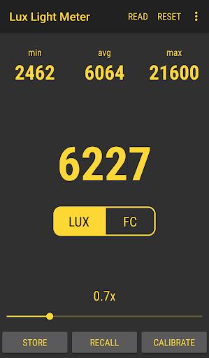 Schermata Lux Light Meter Pro 2
