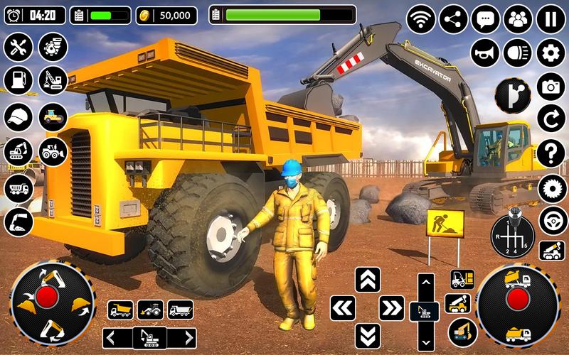 City Heavy Excavator Crane 3D ဖန်သားပြင်ဓာတ်ပုံ 1