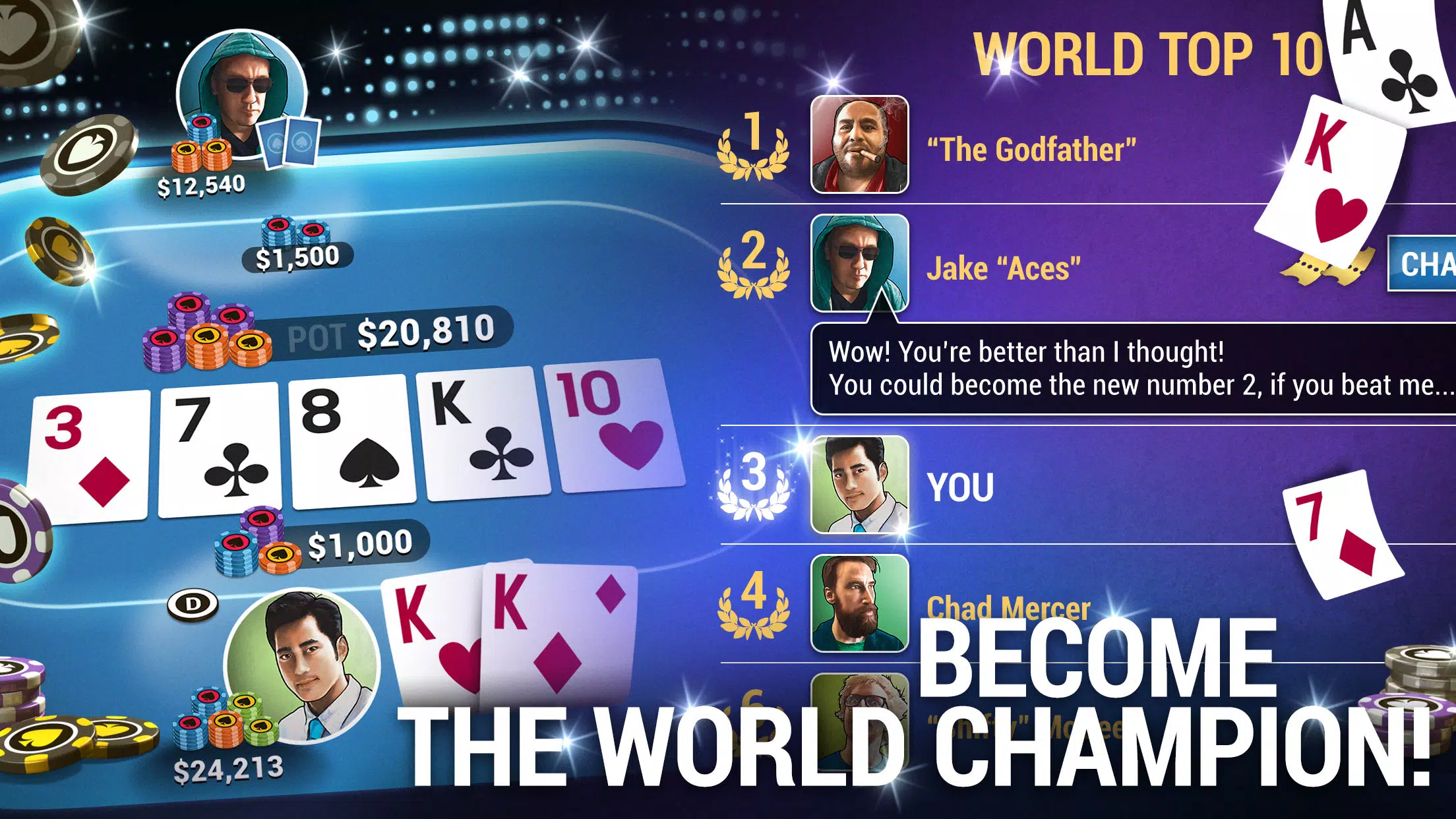 Poker World, Offline TX Holdem Schermafbeelding 3